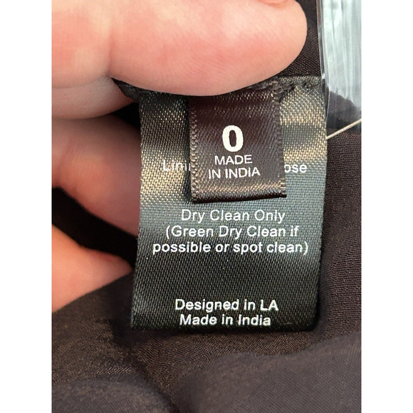 St. Roche Leith Lace Floral Embroidered Midi Dress Black Size 0 Puff Sleeves NWT - Picture 12 of 14